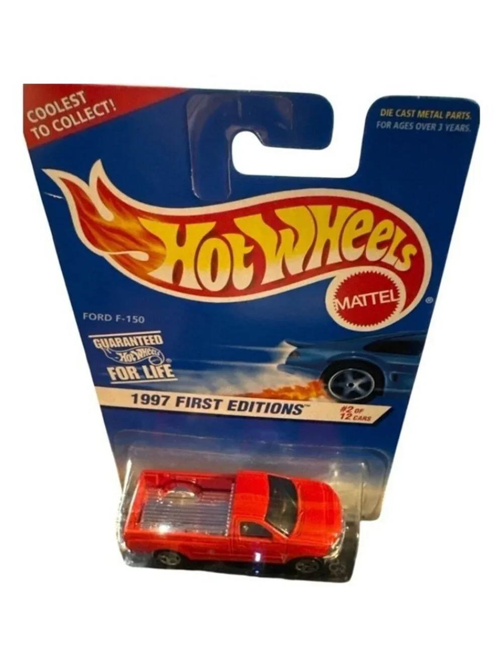 Vintage Die Cast Hot Wheels 1997 First Editions Ford F-150 Red Truck 2/12 #513